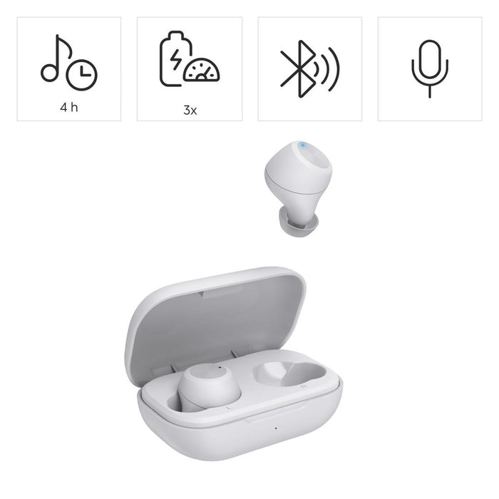 Hama Блутут слушалки &ldquo;Spirit Chop II&rdquo;, TWS, in-Ear, бяло