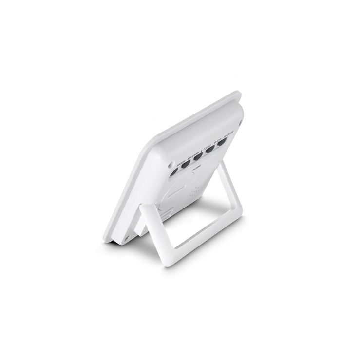 HAMA "Borneo" Дигитален часовник с цифров термометър/хигрометър, бял