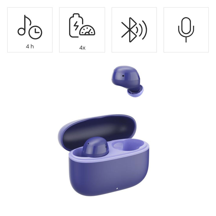 HAMA Блутут слушалки &quot;Freedom Buddy II&quot;, True Wireless, Лилав