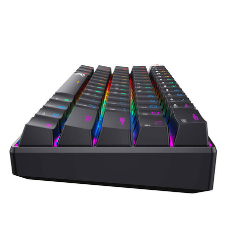 Havit KB903L кабелна механична / геймърска RGB клавиатура (черна) (QWERTY)