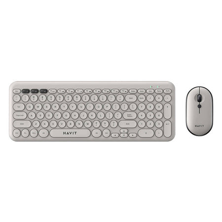 Havit KB254GCM безжичен комплект за игри 2 в 1 клавиатура + мишка (сив) (QWERTY)