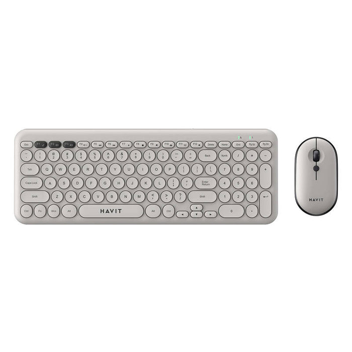 Havit KB254GCM безжичен комплект за игри 2 в 1 клавиатура + мишка (сив) (QWERTY)