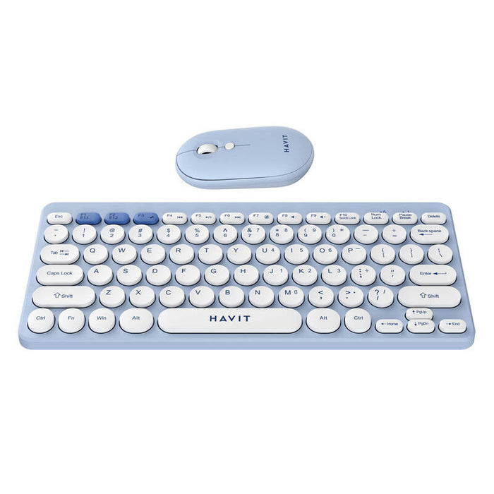 Havit KB279GCM безжичен комплект за игри 2 в 1 клавиатура + мишка (син) (QWERTY)