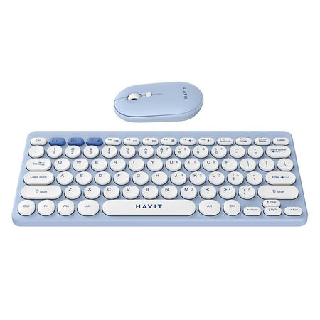 Havit KB279GCM безжичен комплект за игри 2 в 1 клавиатура + мишка (син) (QWERTY)