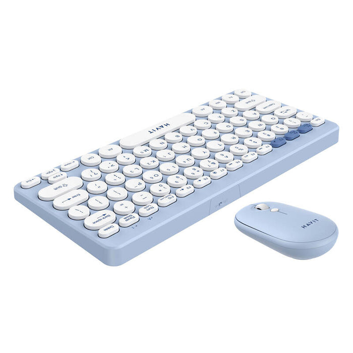Havit KB279GCM безжичен комплект за игри 2 в 1 клавиатура + мишка (син) (QWERTY)