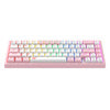 Havit KB874L RGB (розово и бяло) механична клавиатура за игри (QWERTY)