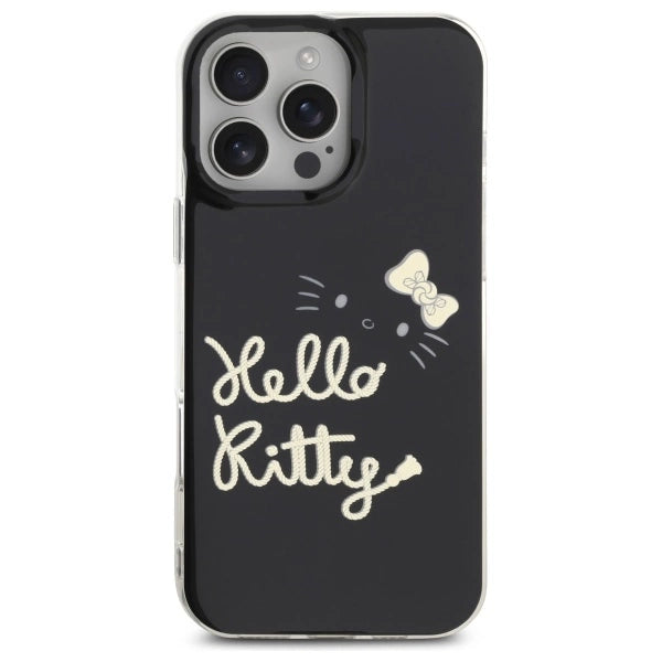 Калъф Hello Kitty IML Golden Diva MagSafe за iPhone 16 Pro Max - черен