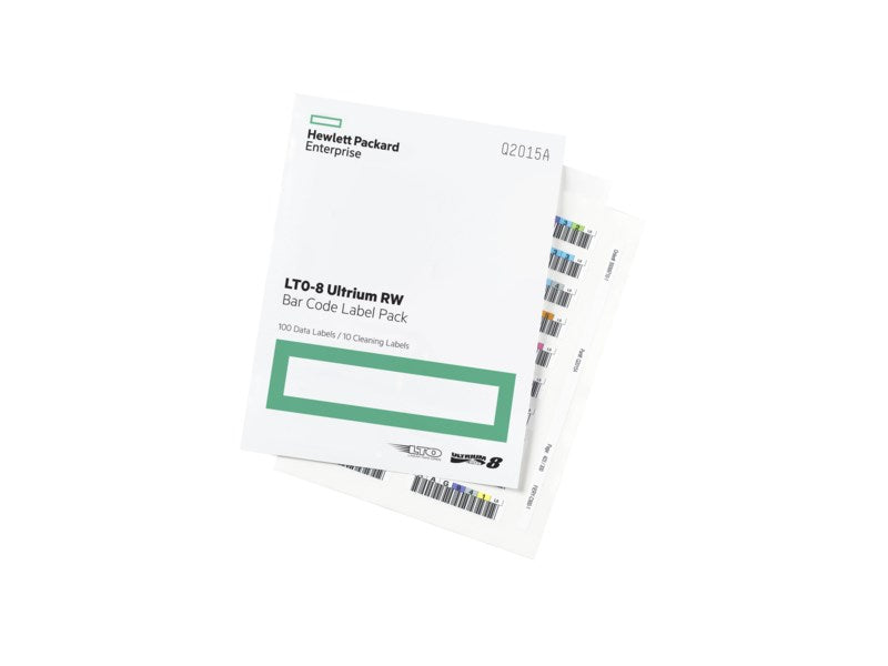 Пакет етикети с баркод HPE LTO-8 Q2015A Ultrium (x100) - касета с телбод