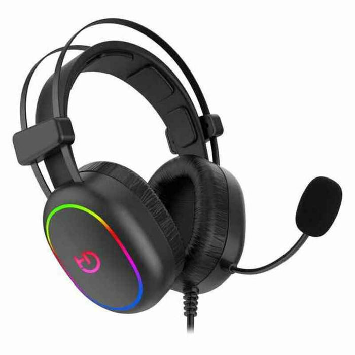 Слушалки с микрофон за игра Hiditec GHE010003 ARGB Черен