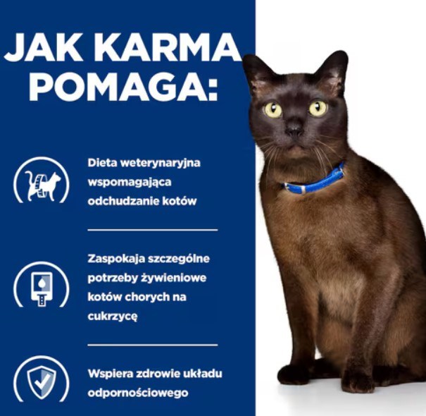 HILL'S PD M/D Diabetes Care Chicken - суха храна за котки - 3 кг