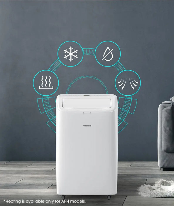 МОБИЛЕН КЛИМАТИК HISENSE APH12QC, 12000 BTU, ОТОПЛЕНИЕ/ОХЛАЖДАНЕ