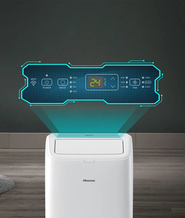 МОБИЛЕН КЛИМАТИК HISENSE APH12QC, 12000 BTU, ОТОПЛЕНИЕ/ОХЛАЖДАНЕ