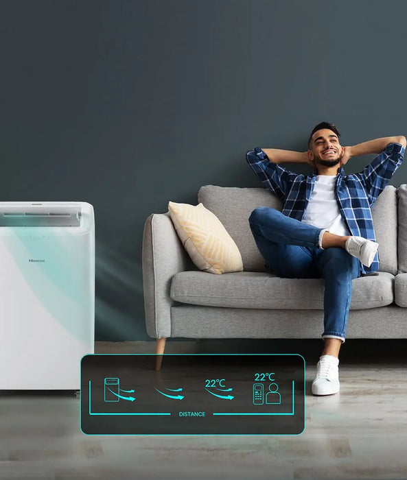 МОБИЛЕН КЛИМАТИК HISENSE APH12QC, 12000 BTU, ОТОПЛЕНИЕ/ОХЛАЖДАНЕ