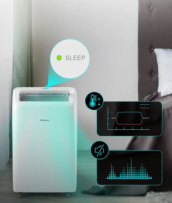 МОБИЛЕН КЛИМАТИК HISENSE APH12QC, 12000 BTU, ОТОПЛЕНИЕ/ОХЛАЖДАНЕ