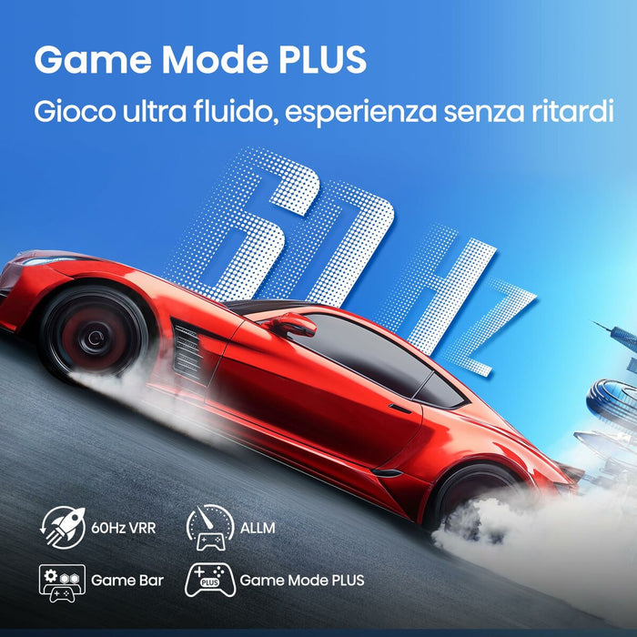 Hisense 55" A6Q, 4K Ultra HD 3840x2160, DLED, DFA, Precision Colour, HDR 10+, HLG, Dolby Vision, Сензор за светлина, Smart TV, WiFi, BT, AnyView Cast, Gaming Mode, 1xHDMI2 eArc, 3xHDMI, 2xUSB, LAN, CI+, DVB-T2/C/S2, Черен
