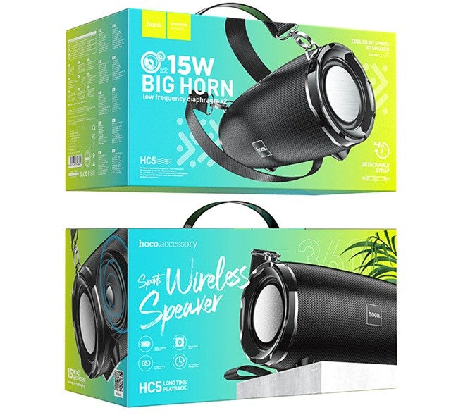 Преносими блутут колони Hoco HC5 Cool Enjoy Черен 2 x 15 W