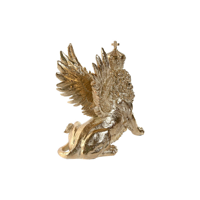 Декоративна фигурка Home ESPRIT Златен Лъв 20 x 10,5 x 17,5 cm 29 x 13 x 25 cm (2 броя)