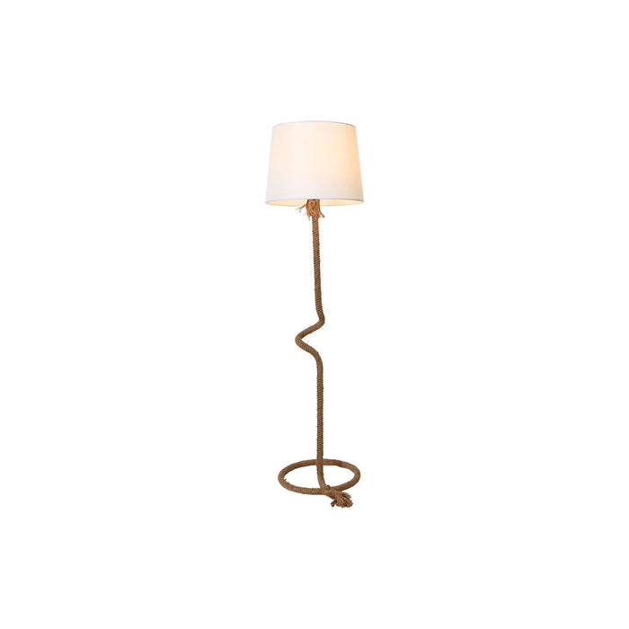 Лампион Home ESPRIT Бял Кафяв Въже 50 W 220 V 40 x 40 x 151 cm