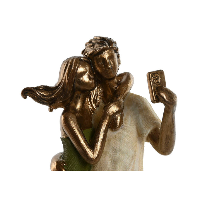 Декоративна фигурка Home ESPRIT Зелен Златен 12 x 8,5 x 25,5 cm