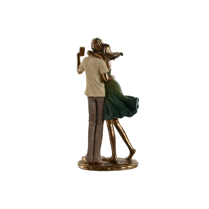 Декоративна фигурка Home ESPRIT Зелен Златен 12 x 8,5 x 25,5 cm
