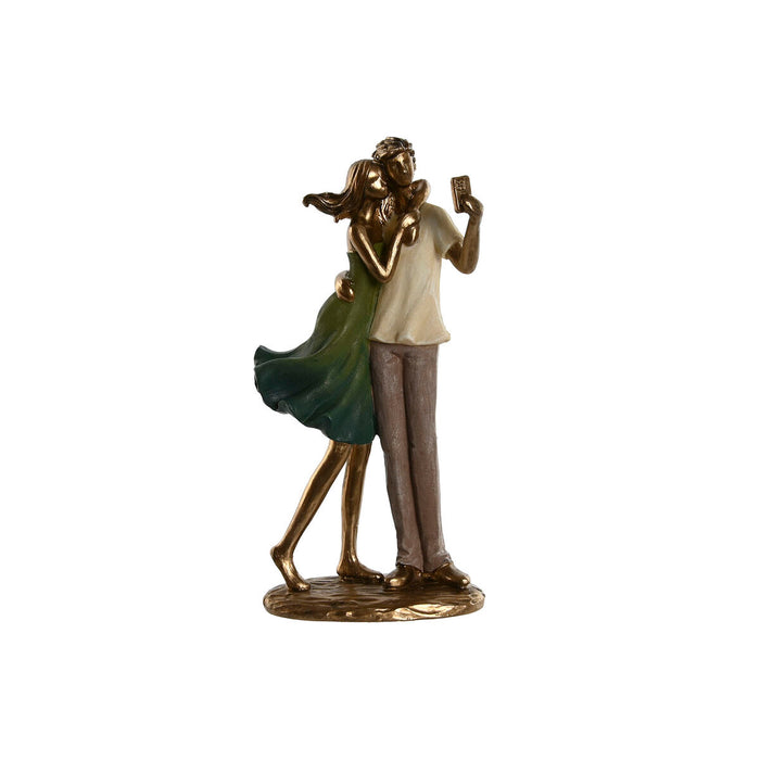 Декоративна фигурка Home ESPRIT Зелен Златен 12 x 8,5 x 25,5 cm