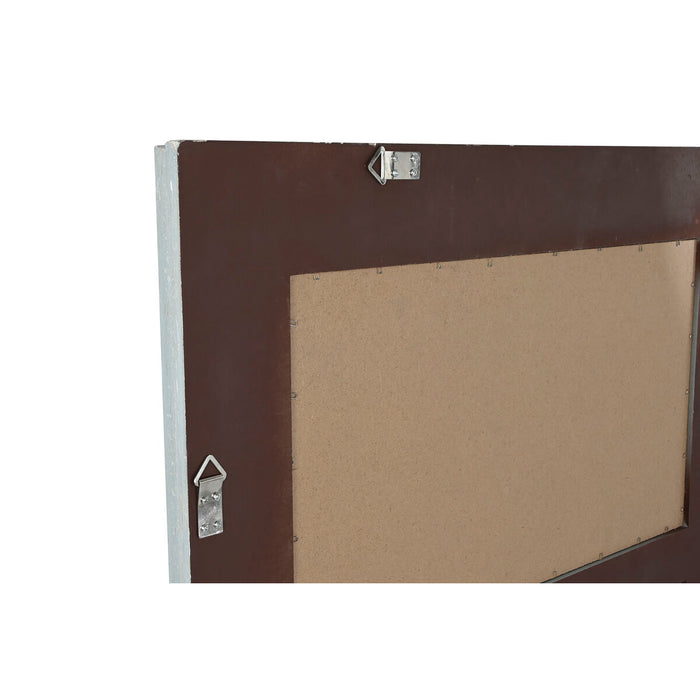Стенно огледало Home ESPRIT Бял Сив Естествен 150 x 5 x 90 cm