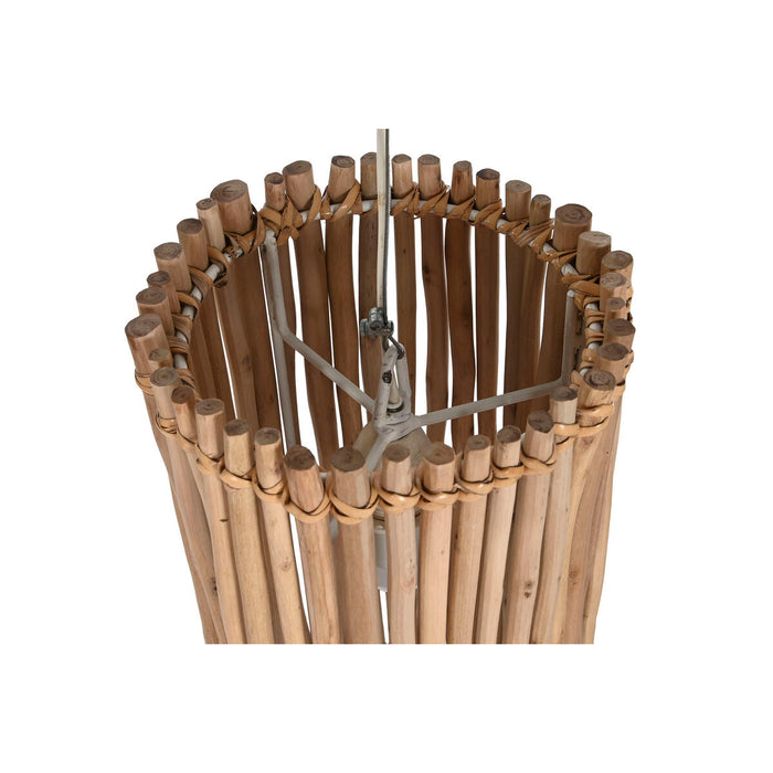Полилей Home ESPRIT Бял Естествен Евкалиптово дърво 50 W 20 x 20 x 40 cm