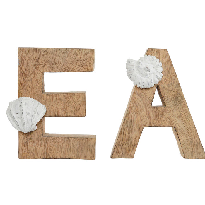 Декоративна фигурка Home ESPRIT Sea Бял Естествен Средиземноморско 47 x 8 x 24,5 cm
