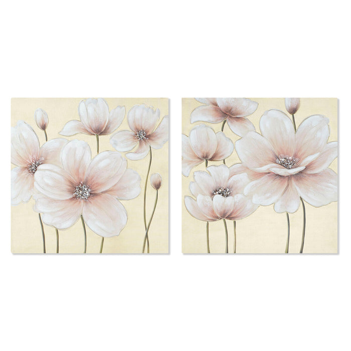 Пластно Home ESPRIT Пластно Дървен MDF 80 x 3 x 80 cm 80 x 2,8 x 80 cm