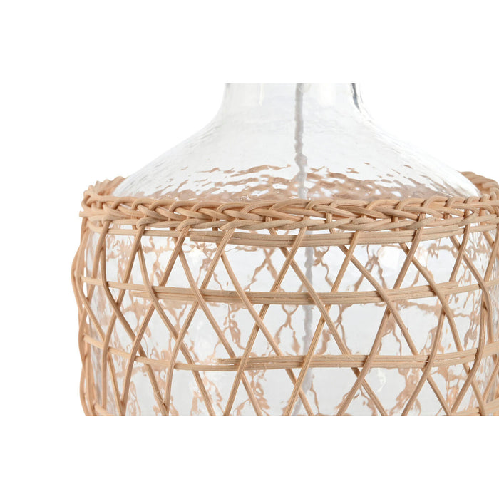 Настолна лампа Home ESPRIT Бял Кафяв Кристал Въже 220 W 60 V 28 x 28 x 45 cm (2 броя)