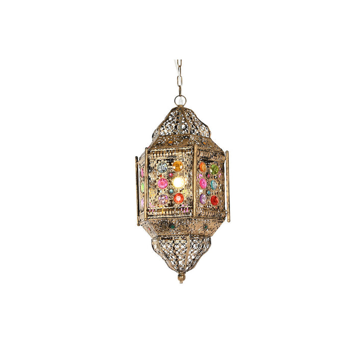 Полилей Home ESPRIT Многоцветен Златен Метал 50 W 29 x 26 x 105 cm