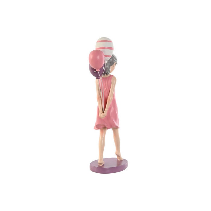 Декоративна фигурка Home ESPRIT Розов chica 7 x 11 x 27 cm