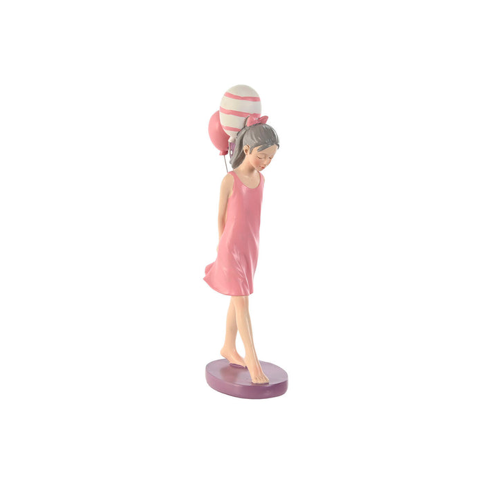 Декоративна фигурка Home ESPRIT Розов chica 7 x 11 x 27 cm