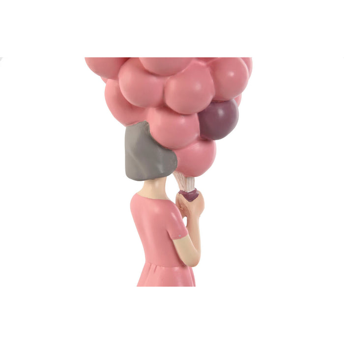 Декоративна фигурка Home ESPRIT Розов chica 11 x 11,7 x 32 cm