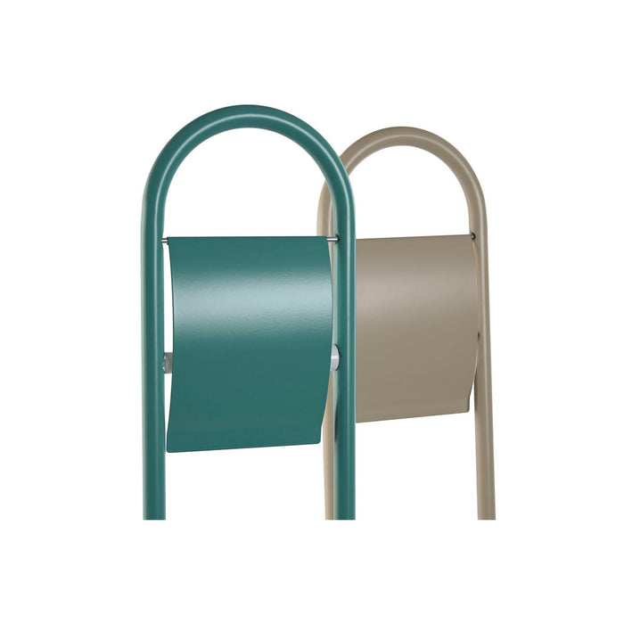 Поставка за Тоалетна Хартия Home ESPRIT Бял цвят тюркоаз Метал 30 x 16 x 78,5 cm (2 броя)
