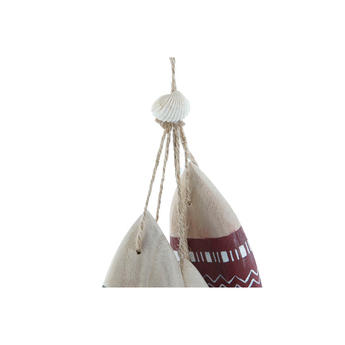 Висяща украса Home ESPRIT Син Червен Многоцветен Риби 5 x 2 x 20 cm (2 броя)