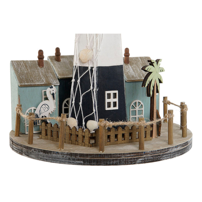 Ярка декорация Home ESPRIT Дървен Алуминий Фар 20 x 20 x 30,5 cm (2 броя)