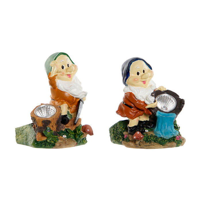 Градински гноми Home ESPRIT Многоцветен 11,5 x 11 x 15,2 cm (2 броя)
