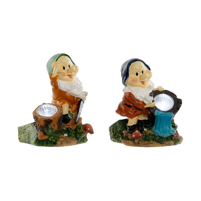 Градински гноми Home ESPRIT Многоцветен 11,5 x 11 x 15,2 cm (2 броя)