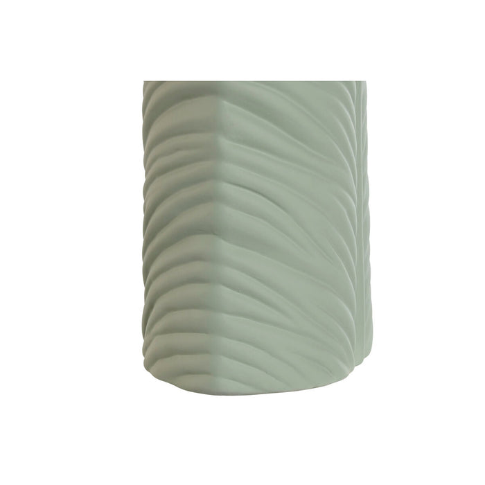Ваза Home ESPRIT Зелен Каменинов Тропически Лист на растение 21 x 10 x 50 cm