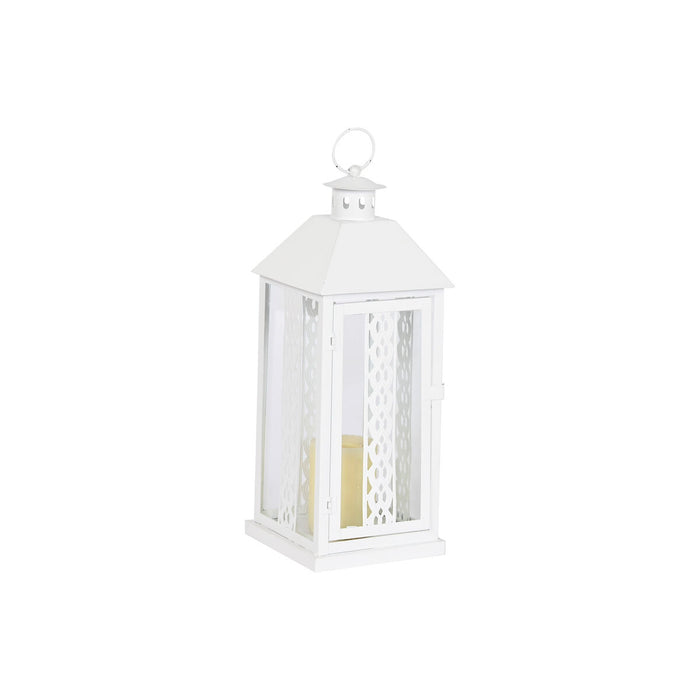 Latern Home ESPRIT Бял Кристал Желязо Shabby Chic 20 x 20 x 55 cm (3 Части)