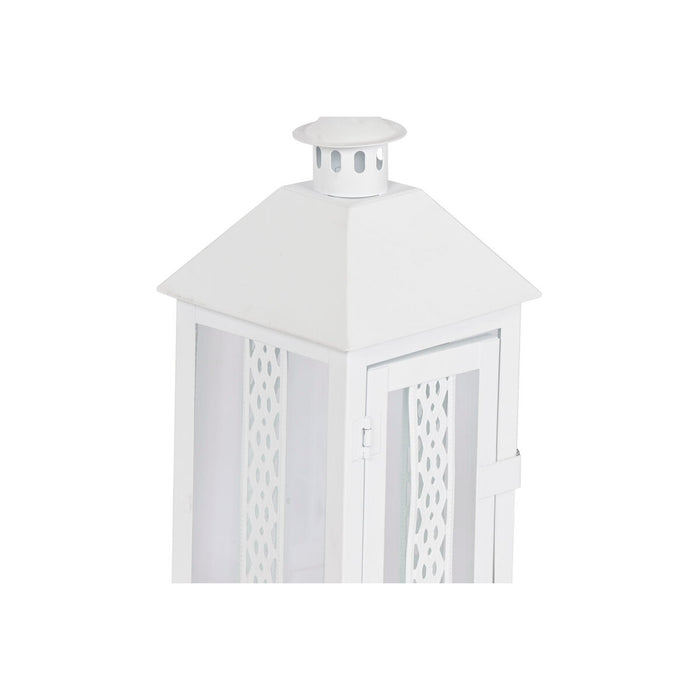 Latern Home ESPRIT Бял Кристал Желязо Shabby Chic 20 x 20 x 55 cm (3 Части)