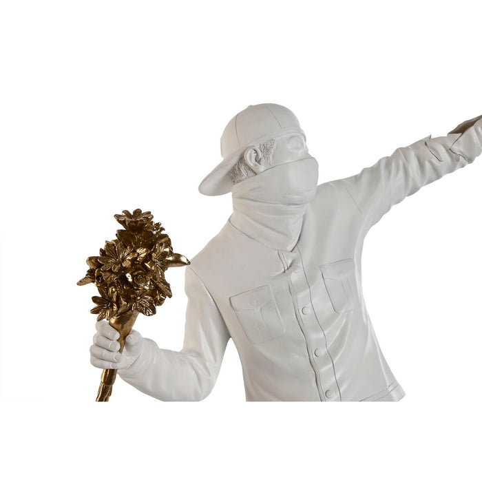 Декоративна фигурка Home ESPRIT Бял Златен 41 x 24 x 66 cm