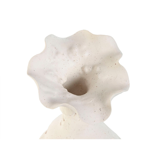 Ваза Home ESPRIT Бял Керамика Занаятчийски стил 13 x 13 x 24 cm