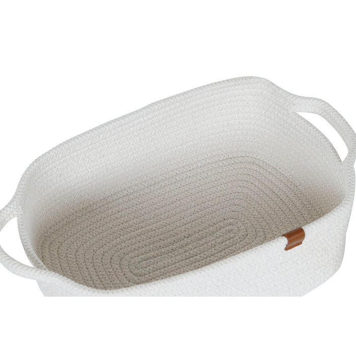 Игра на Кошници Home ESPRIT Бял Модерен 34 x 25 x 14 cm (3 Части)