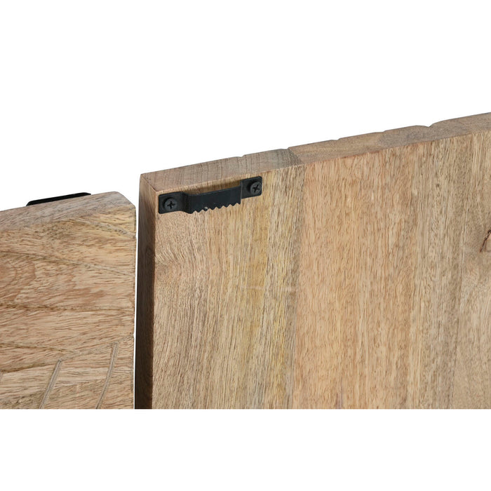 Декорация за стена Home ESPRIT Естествен Модерен Лист на растение 90 x 3 x 90 cm (9 Части)