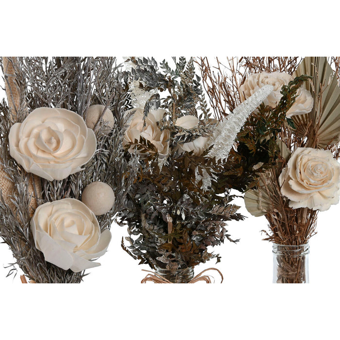 Декоративно Растение Home ESPRIT Кристал Цвете 11 x 11 x 40 cm (3 броя)