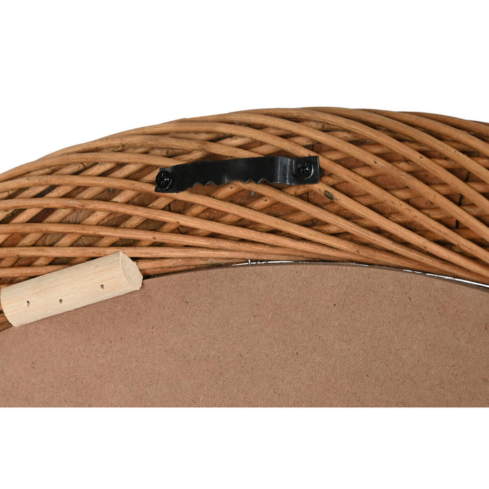 Стенно огледало Home ESPRIT Светло кафяв Естествен Град 72 x 7 x 72 cm