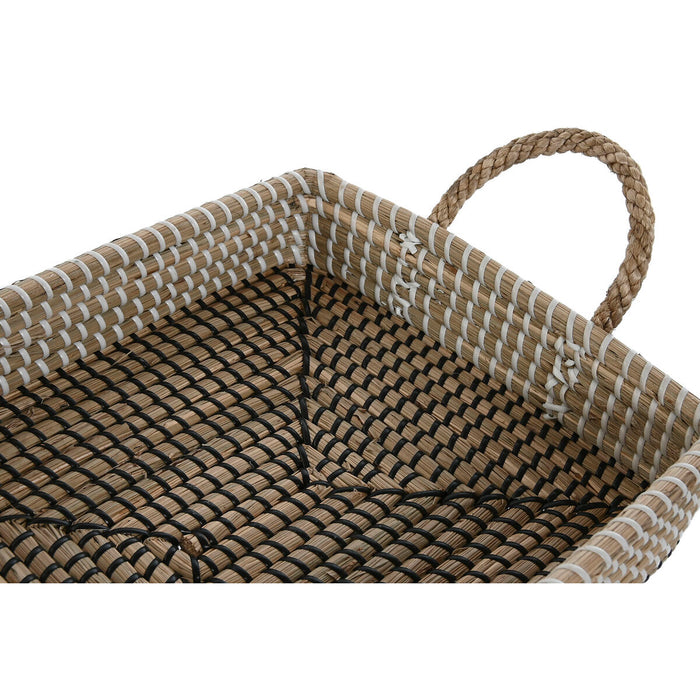 Игра на Кошници Home ESPRIT Естествено влакно Естествен Град 41 x 32 x 16 cm