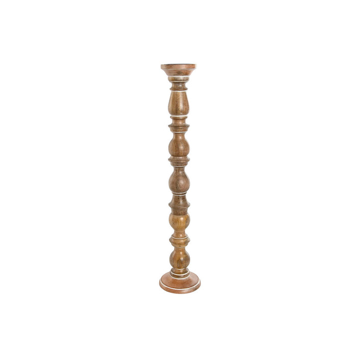 Канделабър Home ESPRIT Кафяв Дърво манго Естествен романтичен 15 x 15 x 76 cm